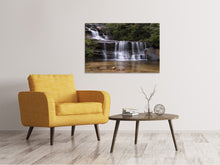 Laden Sie das Bild in den Galerie-Viewer, Leinwandbild Am Ende des Wasserfalls