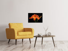 Laden Sie das Bild in den Galerie-Viewer, Leinwandbild Eine Lilien Blüte in orange