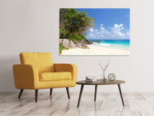 Laden Sie das Bild in den Galerie-Viewer, Leinwandbild Traumstrand Seychellen