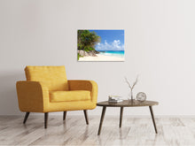 Laden Sie das Bild in den Galerie-Viewer, Leinwandbild Traumstrand Seychellen