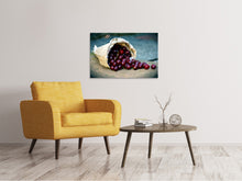 Laden Sie das Bild in den Galerie-Viewer, Leinwandbild Eine Tüte Kirschen