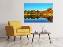 Laden Sie das Bild in den Galerie-Viewer, Leinwandbild Herbst Spiegelungen
