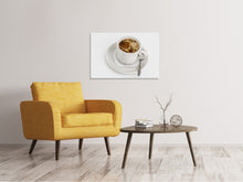 Laden Sie das Bild in den Galerie-Viewer, Leinwandbild Frische Tasse Kaffee