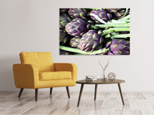 Laden Sie das Bild in den Galerie-Viewer, Leinwandbild Frische Artischocken
