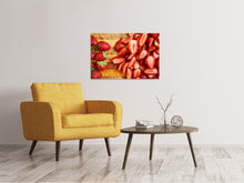 Laden Sie das Bild in den Galerie-Viewer, Leinwandbild Frische Erdbeeren