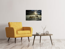 Laden Sie das Bild in den Galerie-Viewer, Leinwandbild Huskys