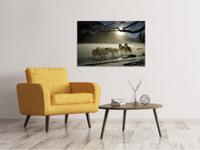 Laden Sie das Bild in den Galerie-Viewer, Leinwandbild Huskys