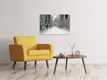 Laden Sie das Bild in den Galerie-Viewer, Leinwandbild Schnee im Wald