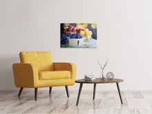 Laden Sie das Bild in den Galerie-Viewer, Leinwandbild Schalen mit Obst