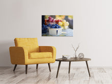 Laden Sie das Bild in den Galerie-Viewer, Leinwandbild Schalen mit Obst