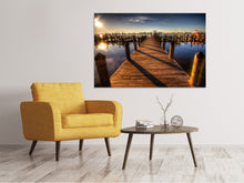 Laden Sie das Bild in den Galerie-Viewer, Leinwandbild Kleiner Hafen