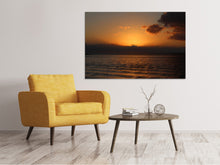 Laden Sie das Bild in den Galerie-Viewer, Leinwandbild Schöner Sonnenaufgang am Strand