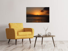Laden Sie das Bild in den Galerie-Viewer, Leinwandbild Schöner Sonnenaufgang am Strand