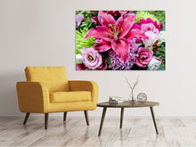 Laden Sie das Bild in den Galerie-Viewer, Leinwandbild Blumenstrauss mit Lilie