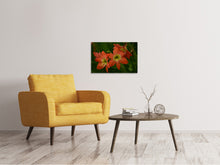 Laden Sie das Bild in den Galerie-Viewer, Leinwandbild Lilien in orange