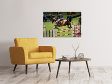 Laden Sie das Bild in den Galerie-Viewer, Leinwandbild Der Springreiter