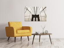 Laden Sie das Bild in den Galerie-Viewer, Leinwandbild Brooklyn Bridge mit Wolken