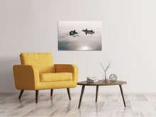 Laden Sie das Bild in den Galerie-Viewer, Leinwandbild Die Delfine