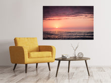 Laden Sie das Bild in den Galerie-Viewer, Leinwandbild Wundervoller Sonnenuntergang am Horizont