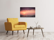 Laden Sie das Bild in den Galerie-Viewer, Leinwandbild Wundervoller Sonnenuntergang am Horizont
