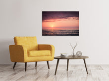 Laden Sie das Bild in den Galerie-Viewer, Leinwandbild Wundervoller Sonnenuntergang am Horizont