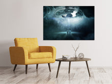 Laden Sie das Bild in den Galerie-Viewer, Leinwandbild Vorsicht Ufo