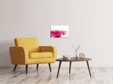 Laden Sie das Bild in den Galerie-Viewer, Leinwandbild Rosenblätter in pink