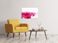 Laden Sie das Bild in den Galerie-Viewer, Leinwandbild Rosenblätter in pink