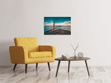 Laden Sie das Bild in den Galerie-Viewer, Leinwandbild Golden Gate im Licht