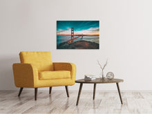 Laden Sie das Bild in den Galerie-Viewer, Leinwandbild Golden Gate im Licht