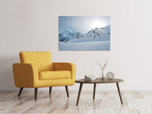 Laden Sie das Bild in den Galerie-Viewer, Leinwandbild Schnee in den Bergen