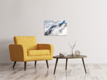 Laden Sie das Bild in den Galerie-Viewer, Leinwandbild Bergsicht mit Wolken