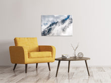Laden Sie das Bild in den Galerie-Viewer, Leinwandbild Bergsicht mit Wolken