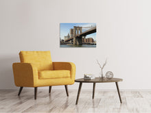 Laden Sie das Bild in den Galerie-Viewer, Leinwandbild Unter der Brooklyn Bridge