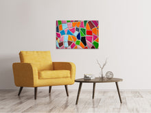 Laden Sie das Bild in den Galerie-Viewer, Leinwandbild Mosaik Wand
