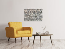 Laden Sie das Bild in den Galerie-Viewer, Leinwandbild Graue Stein Wand