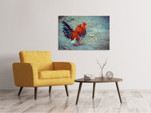 Laden Sie das Bild in den Galerie-Viewer, Leinwandbild Stolzer Hahn