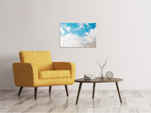 Laden Sie das Bild in den Galerie-Viewer, Leinwandbild Grashalme im Himmel