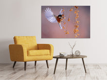 Laden Sie das Bild in den Galerie-Viewer, Leinwandbild Vogel in Aktion