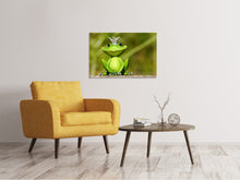 Laden Sie das Bild in den Galerie-Viewer, Leinwandbild Herr Frosch König