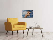 Laden Sie das Bild in den Galerie-Viewer, Leinwandbild Achtung Giraffe!