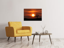 Laden Sie das Bild in den Galerie-Viewer, Leinwandbild Der Sonnenuntergang am Horizont