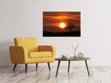 Laden Sie das Bild in den Galerie-Viewer, Leinwandbild Der Sonnenuntergang am Horizont