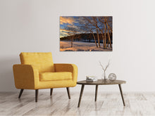Laden Sie das Bild in den Galerie-Viewer, Leinwandbild Birken im Winter