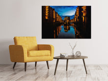 Laden Sie das Bild in den Galerie-Viewer, Leinwandbild Lichter von Hamburg