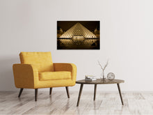 Laden Sie das Bild in den Galerie-Viewer, Leinwandbild Nachts am Louvre