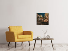 Laden Sie das Bild in den Galerie-Viewer, Leinwandbild Nachts in Dresden