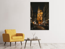 Laden Sie das Bild in den Galerie-Viewer, Leinwandbild Prag in der Nacht