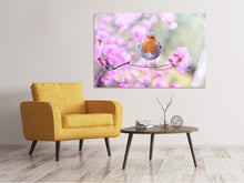 Laden Sie das Bild in den Galerie-Viewer, Leinwandbild Frühlings Vogel