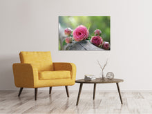 Laden Sie das Bild in den Galerie-Viewer, Leinwandbild Buschrosen